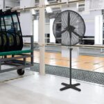 ΑΝΕΜΙΣΤΗΡΑΣ ΕΠΑΓΓΕΛΜΑΤΙΚΟΣ ΜΕ ΟΡΘΟΣΤΑΤΗ ΜΑΥΡΟΣ ΜΕ 3 ΠΤΕΡΥΓΙΑ ΑΛΟΥΜΙΝΙΟΥ ΤΗΛΕΧΕΙΡΙΣΤΗΡΙΟ AC 160W Φ650mm - Image 2