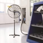 ΑΝΕΜΙΣΤΗΡΑΣ ΕΠΑΓΓΕΛΜΑΤΙΚΟΣ ΜΕ ΟΡΘΟΣΤΑΤΗ ΜΑΥΡΟΣ ΜΕ 2 ΠΤΕΡΥΓΙΑ ΜΕΤΑΛΛΙΚΑ AC 150W Φ650mm - Image 3