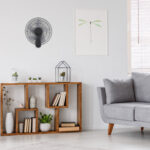 ΑΝΕΜΙΣΤΗΡΑΣ ΕΠΙΤΟΙΧΟΣ ΜΑΥΡΟΣ ΜΕ 5 ΠΤΕΡΥΓΙΑ ΔΙΑΦΑΝΑ ΤΗΛΕΧΕΙΡΙΣΤΗΡΙΟ & ΧΡΟΝΟΔΙΑΚΟΠΤΗΣ  AC 50W Φ450mm - Image 3