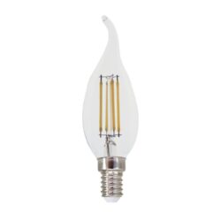 FILAMENT LED C35 4W TIP 2700K 230V AC 480LM RA80 30000HRS 360° 1xE14
