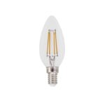 FILAMENT LED DIM C35 5W 2700K 230V AC 680LM RA80 30000HRS 360° 1xE14 1xE14
