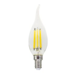 FILAMENT LED C35 6W TIP 2700K 230V AC 760LM RA80 30000HRS 360° 1xE14