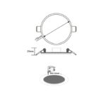 FLEX W ROUND LED SLMPANEL 15W 4000K 1330LM 230V AC Φ50-150 120° - Image 3