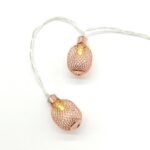 ΔΙΑΚΟΣΜΗΤΙΚΑ ΛΑΜΠΑΚΙΑ ΑΝΑΝΑ ΜΕΤΑΛΛΙΚΟ ΧΑΛΚΙΝΟ 10 LED ΣΕ ΣΕΙΡΑ ΘΕΡΜΟ ΛΕΥΚΟ ΜΠΑΤΑΡΙΕΣ 3xΑΑ ΜΕ ΚΑΛΩΔΙΟ ΔΙΑΦΑΝΟ 300mm IP20 1350mm