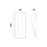 ΓΥΨΙΝΟ TRIMLESS Φ/Σ MYLA ΕΜΜΕΣΟΥ ΦΩΤΙΣΜΟΥ MR11 12V - Image 2