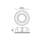 ΣΤΡΟΓΓΥΛΟ ΓΥΨΙΝΟ TRIMLESS ΣΠΟΤ ABBY AR111 GU10 - Image 2