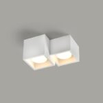 ΓΥΨΙΝΟ 2 ΤΕΤΡΑΓΩΝA Φ/Σ ΟΡΟΦΗΣ ΦΥΣΙΚΟ 265*235*150 GENI 2*GX53 - Image 5