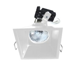 ΣΠΟΤ ΧΩΝΕΥΤΟ ΚΙΝΗΤΟ ΚΡΥΦΟΥ ΦΩΤΙΣΜΟΥ ΣΥΜΒΑΤΙΚΟ GU10 &  LED ΛΕΥΚΟ IP20 88x88mm