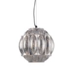 NETTO ΦΩΤΙΣΤΙΚΟ ΚΡΕΜΑΣΤΟ ΑΣΗΜΙ ΓΥΑΛΙΝΟ ΣΥΜΒΑΤΙΚΟ 1ΧΕ27 IP20 Φ250Χ1200mm