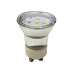 LED SMD ΓΥΑΛΙΝΟ MINI 3W 4000K 230V AC 270LM RA80 30000HRS 120° ΓΥΑΛΙΝΟ 1xGU10