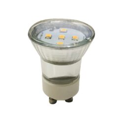 LED SMD ΓΥΑΛΙΝΟ MINI 3W 4000K 230V AC 270LM RA80 30000HRS 120° ΓΥΑΛΙΝΟ 1xGU10