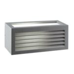 CUBE III - ΑΠΛΙΚΑ ΕΞΩΤΕΡΙΚΟΥ ΧΩΡΟΥ ΑΛΟΥΜΙΝΙΟ ΓΚΡΙ ΣΥΜΒΑΤΙΚΟ 1xE27 IP54 250x108x110mm