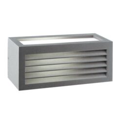 CUBE III - ΑΠΛΙΚΑ ΕΞΩΤΕΡΙΚΟΥ ΧΩΡΟΥ ΑΛΟΥΜΙΝΙΟ ΓΚΡΙ ΣΥΜΒΑΤΙΚΟ 1xE27 IP54 250x108x110mm