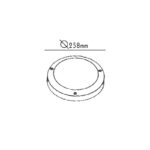 RADES - ΑΠΛΙΚΑ ΕΞΩΤΕΡΙΚΟΥ ΧΩΡΟΥ ΑΝΟΞΕΙΔΩΤΟ ΑΣΤΑΛΙ ΓΚΡΙ ΣΥΜΒΑΤΙΚΟ 1XE27 IP45 271x120x271mm - Image 2