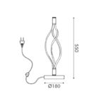 ΕΠΙΤΡΑΠΕΖΙΟ Φ/Σ  LED 30W 2400LM CCT IP20 ΜΑΥΡΟ ΑΛΟΥΜΙΝΙΟ + ΑΚΡΥΛΙΚΟ - Image 4