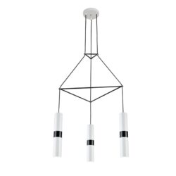 NETTO ΚΡΕΜΑΣΤΟ ΦΩΤΙΣΤΙΚΟ ΛΕΥΚΟ ΜΕΤΑΛΛΙΚΟ ΣΥΜΒΑΤΙΚΟ 3XGU10 560X490X1500ΜM