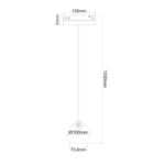 ΜΑΓΝΗΤΙΚΟ ΚΡΕΜΑΣΤΟ ΦΩΤΙΣΤΙΚΟ ΛΕΥΚΟ  48V DC 12W 3000K 1000LM 36° Ra90 Φ100X134mm - Image 2