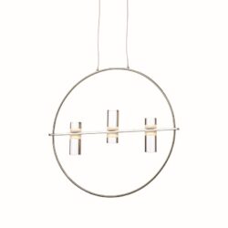 NETTO ΦΩΤΙΣΤΙΚΟ ΚΡΕΜΑΣΤΟ ΧΡΩΜΙΟ ΑΛΟΥΜΙΝΙΟ LED 12W 3000K 1080Lm IP20 530Χ1730mm