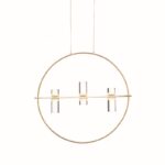 NETTO ΦΩΤΙΣΤΙΚΟ ΚΡΕΜΑΣΤΟ ΧΡΥΣΟ ΑΛΟΥΜΙΝΙΟ LED 12W 3000K 1080Lm IP20 530Χ1730mm