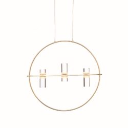 NETTO ΦΩΤΙΣΤΙΚΟ ΚΡΕΜΑΣΤΟ ΧΡΥΣΟ ΑΛΟΥΜΙΝΙΟ LED 12W 3000K 1080Lm IP20 530Χ1730mm