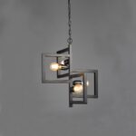 ΚΡΕΜΑΣΤΟ 4ΧΕ27 ΜΑΥΡΟ ΜΕΤΑΛΛΙΚΟ Φ42ΧΗ98CM SIRIUS