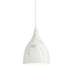 ΚΡΕΜΑΣΤΟ Φ/Σ 1ΧΕ27 ΜΕΤΑΛΛΙΚΟ ΜΑΡΜΑΡΟ ΑΠΟΧΡ. Φ17Χ23CM ROXANNE