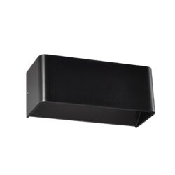 NEPHELE-ΦΩΤΙΣΤΙΚΟ ΕΠΙΤΟΙΧΟ ΜΑΥΡΟ ΜΑΤ ΜΕΤΑΛΛΙΚΟ LED COB 2X3W 3000K 560LM IP20 25X10X10CM