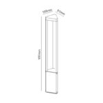 LED HP POST LUMINAIRE 8W 420LM 45° 230V AC 3.000K DARK GREY CRI80 IP65 30.000HRS - Image 3