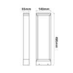 LED COB POST LUMINAIRE 8W 180LM 90° 230V AC 3.000K DARK GREY CRI80 IP54 30.000HRS - Image 3