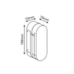 LED SMD WALL LUMINAIRE 10W 660LM 97° 230V AC 3.000K DARK GREY CRI80 IP65 30.000HRS - Image 3