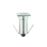 LED SQUARE INGROUND SPOT LUMINAIRE 1W 85LM 3000K 30° 230V AC IP65 RA80 30.000hrs