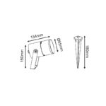 LED COB SPOT LUMINAIRE 9W 300LM 15-50° 230V AC 3.000K DARK GREY CRI80 IP65 30.000HRS - Image 8