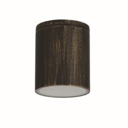 ΣΠΟΤ ΤΟΙΧΟΥ ΑΡΧΙΤΕΚΤΟΝΙΚΟΥ ΦΩΤΙΣΜΟΥ ΧΡΥΣΟ ΜΑΥΡΟ ΑΛΟΥΜΙΝΙΟ ΣΥΜΒΑΤΙΚΟ 1xGU10 IP65 Φ90x110mm