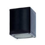 GU10  SQUARE CEILING LUMINAIRE 230V AC BLACK IP65 GU10 MAX.35W