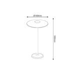 LED SMD TABLE BATTERY LUMINAIRE 2W 260LM 83° 3.000K DARK GREY CRI80 IP54 - Image 3