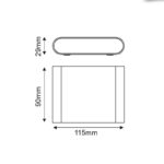 LED SMD WALL LUMINAIRE 7W 310LM 60° 230V AC 3.000K MATT WHITE CRI80 IP54 30.000HRS - Image 3