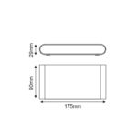 LED SMD WALL LUMINAIRE 11W 570LM 60° 230V AC 3.000K DARK GREY CRI80 IP54 30.000HRS - Image 5