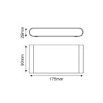 LED SMD WALL LUMINAIRE 11W 570LM 60° 230V AC 3.000K MATT WHITE CRI80 IP54 30.000HRS - Image 5