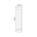 LED COB POST LUMINAIRE 9W 200LM 79° 230V AC 3.000K DARK GREY CRI80 IP54 30.000HRS - Image 3
