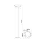 LED SMD POST LUMINAIRE 7W 520LM 330° 230V AC 3.000K DARK GREY CRI80 IP54 30.000HRS - Image 6