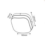 LED SMD WALL LUMINAIRE 10W 170LM 67° 230V AC 3.000K DARK GREY CRI80 IP65 30.000HRS - Image 3