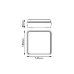 LED SMD WALL LUMINAIRE 12W 650LM 110° 230V AC 3.000K DARK GREY CRI80 IP54 30.000HRS - Image 3