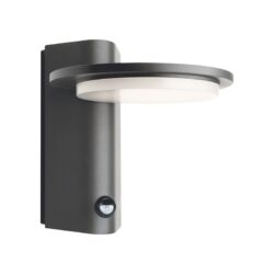 LED SMD WALL SENSOR LUMINAIRE 7W 440LM 145° 230V AC 3.000K DARK GREY CRI80 IP54 30.000HRS