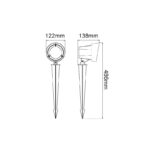 LED COB SPOT LUMINAIRE & SPIKE 19W 1400LM 40° 230V AC 3.000K DARK GREY CRI80 IP65 30.000HRS - Image 3