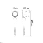 LED COB SPOT LUMINAIRE & SPIKE 19W 1400LM 40° 230V AC 3.000K DARK GREY CRI80 IP65 30.000HRS - Image 4