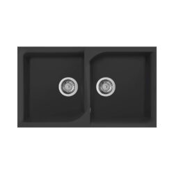 Νεροχύτης κουζίνας EGO 450 Nero 40 ELLECI 86x50cm