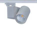 LED ΦΩΤΙΣΤΙΚΟ ΡΑΓΑΣ 230V AC 20W 4000K 3-PHASE 34° 2400LM Ra80 5YRS ΓΚΡΙ