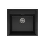 Νεροχύτης κουζίνας SINTESI 105 Black 86 ELLECI 57x50cm