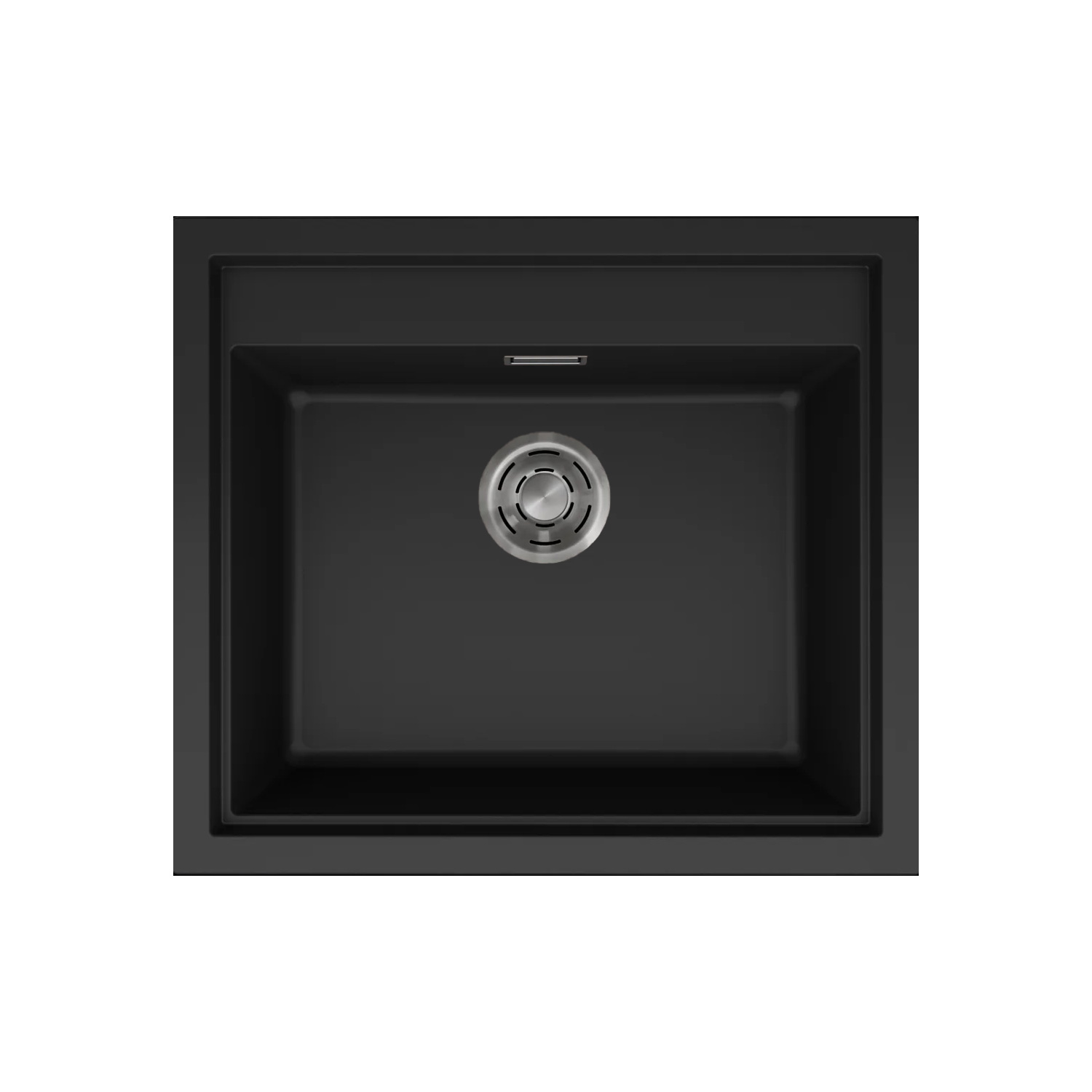 LKS10586_1 Νεροχύτης κουζίνας SINTESI 105 Black 86 ELLECI 57x50cm