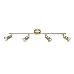 NETTO ΦΩΤΙΣΤΙΚΟ ΟΡΟΦΗΣ ΓΥΑΛΙΣΤΕΡΟ ΧΡΥΣΟ ΜΕΤΑΛΛΙΚΟ ΣΥΜΒΑΤΙΚΟ 4ΧG10 IP20 663Χ164mm